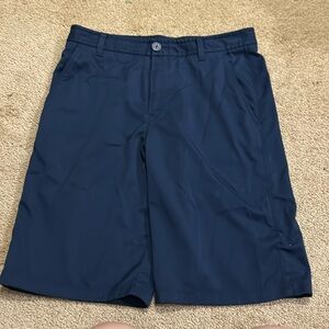 Under Armor size 18 navy blue loose shorts for boys